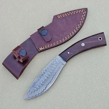 Custom Handmade Survival Bushcraft Damascus Small Kukri Hunting Knife