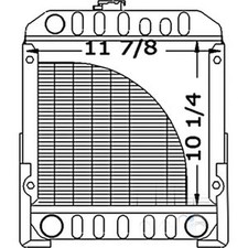 Sba310020020 Radiator Fits Ford New Holland Compact Tractor 1110