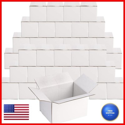 Peohud 40 Pack Small Cardboard Boxes 6 x 4 x 4 inches White
