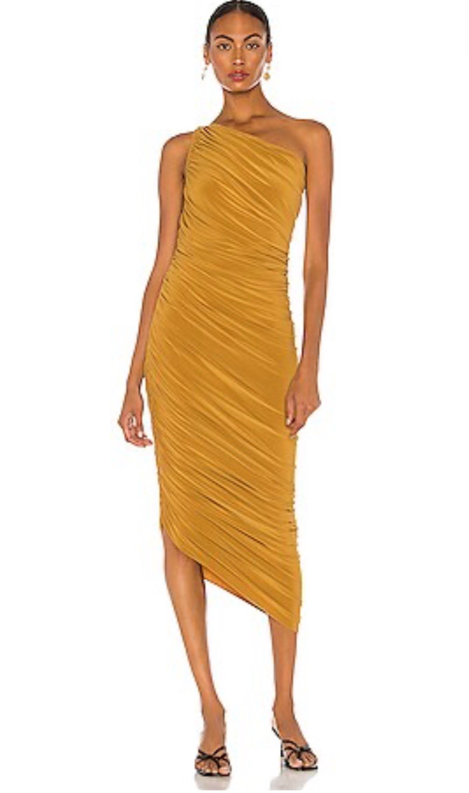 Norma Kamali Diana Gown Mocha size L