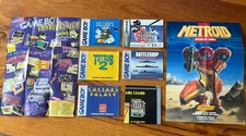 Lot of Various GameBoy Instructional Booklet, Nintendo GameBoy Inserts