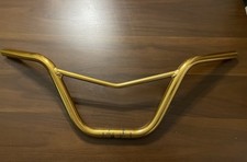 Gold Bmx V Vee Handlebars Bars  Tuf Neck Race...