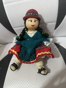 Guatemalan Typical Doll 9” Tall