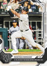 2026 Topps NOW MUNETAKA MURAKAMI RC 20 HRs Ca...
