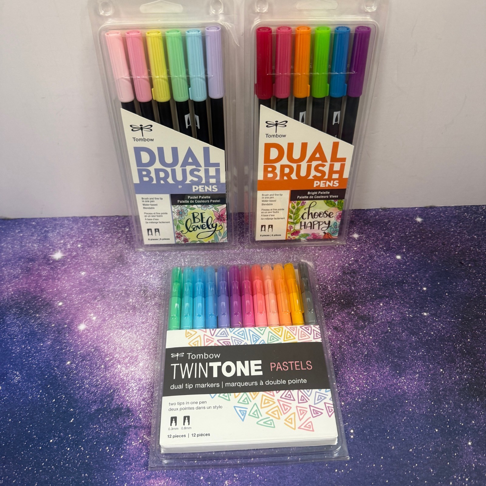 Dual Brush Twin Tone 24 Total 3 Packs New Sealed