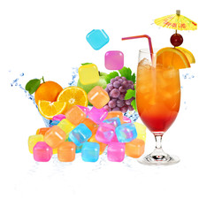 eMKay&reg; 20 Multi-Coloured BPA Free Reusable Plastic Ice Cubes Cooling Your Drinks