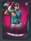 2022 Topps Chrome Black Red Refractor #32 Cal Raleigh Mariners RC 3/5