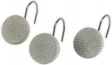Avanti Linens - Shower Curtain Hooks, Decorative Bathroom Accessories, Set of 12