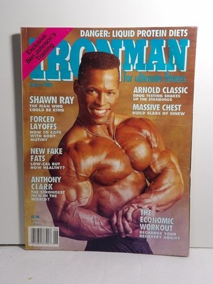 IRON MAN Magazine June 1990 Shawn Ray Ben Johnson Arnold Classic Bodybuilding