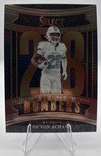 2025 Panini Select - Select Numbers De'Von Achane #13