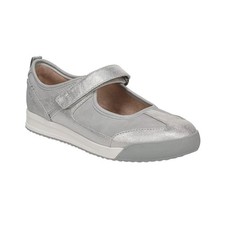 Women's Naturalizer Greta Slip On Sneaker Shoes Grey/Silver Faux Leather