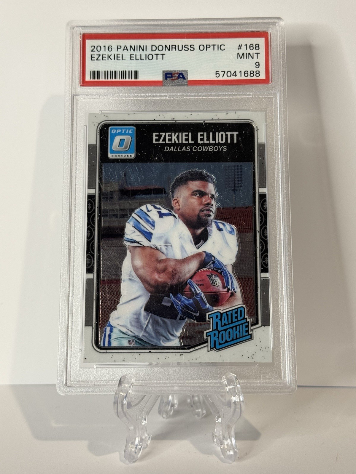 2016 Donruss Optic Ezekiel Elliott Rookie Card PSA Graded 9 MINT Cowboys