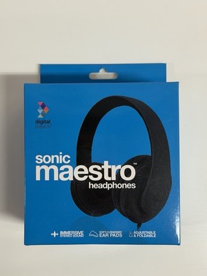 Digital Basics Sonic Maestro Headphones Gold New Open Box