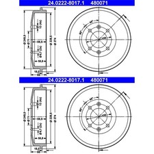 Tambour de frein Citroen C15