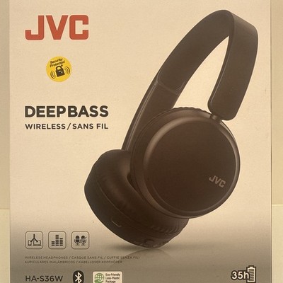 JVC Deep Bass Wireless Bluetooth SANS FIL Kopfhörer Freisprechen HA-S36W 35h