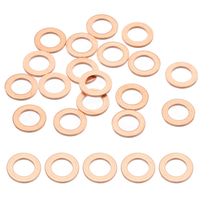 18 StüCk Unterlegscheiben M6, M6X10X1Mm Kupferdichtringe Kupfer Flach Dichtungsr