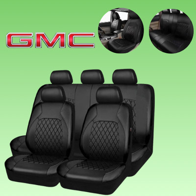 For All GMC Seat Covers Set 5 Seats Front Rear Heavy Duty Protection