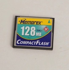 Memorex 128 Mb Compact Flash Cf Memory Card Camera