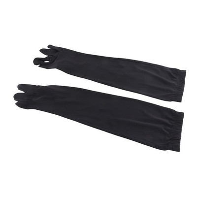 Arm Sleeves Sun Proof Black Exposed 2 Finger Nylon Silicone Elastic Lightweight