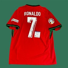 CRISTIANO RONALDO Signed PORTUGAL Home Jersey COA Psa