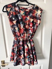 UO Urban Outfitters Dahlia Dress Geometric Patterned Size S