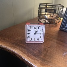 USSR Alarm Clock SLAVA 1970s Original RED
