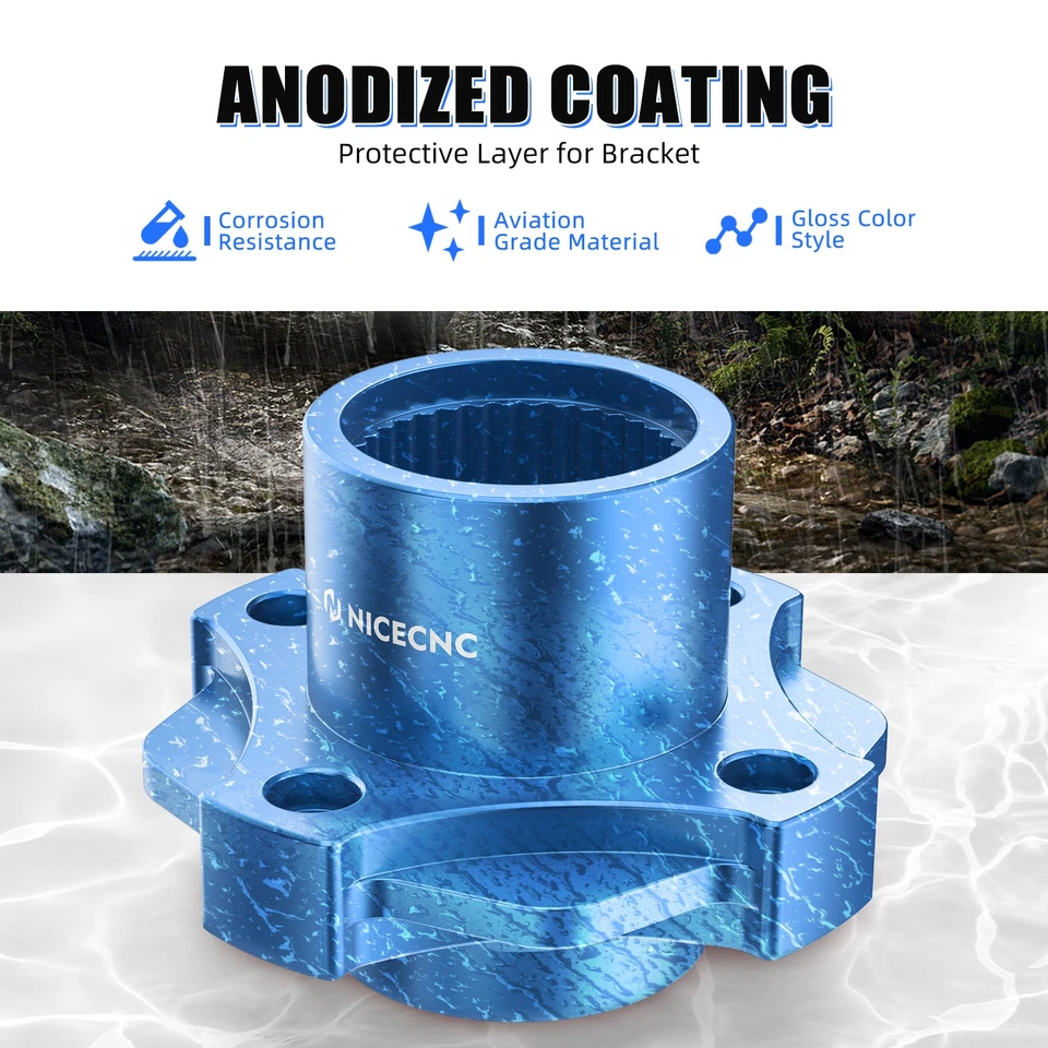 Buje de rotor de disco de freno trasero para Yamaha Raptor 700 YFM700 ATV #1PE-F5712-00-00 azul Foto 4 de 4