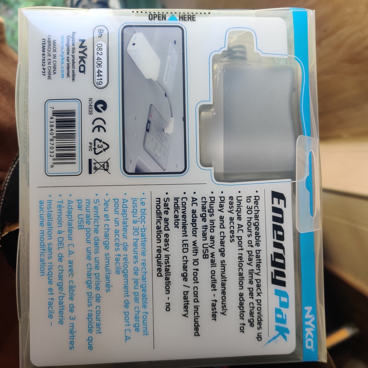 Nyko Energy Pak Rechargable Battery Pack For Nintendo Wii Balance 
