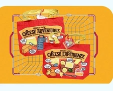 ⚡️ Trader Joe's Cheese Print Reusable Canvas Shopping Bag NWT NEW  ❤