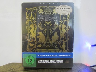 Grindelwalds Verbrechen - Limited Steelbook (3D+2D+Extended Cut) BLURAY -NEU&OVP