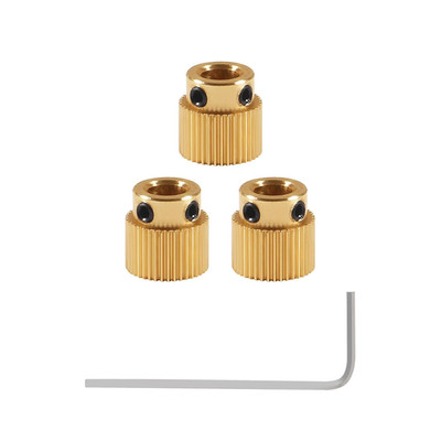 Aokin Brass Extruder Wheel Gear 40 Teeth Drive Gear 3D Printer Parts for Crealit