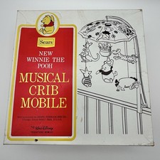 Vintage 1974 Sears Winnie The Pooh Musical Crib Mobile In Box Works /cb