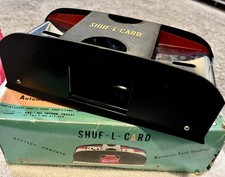 SHUF-L CARD ancien mélangeur automatique à piles Waco Japon avec boite
