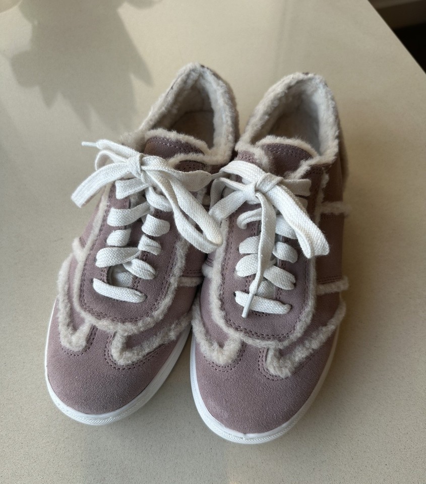 Ugg Australian Pink Suede Wool Fur Sneakers Trainers AUS 5/ US 5/ EU 36