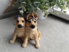 Sherratt and Simpson, Alsatian puppies resist figure 7cm height