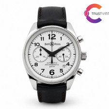 Bell Ross 130.S Automatic Chronograph Date Silver Dial 39mm Men's watch