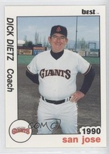 1990 Best San Jose Giants Dick Dietz #28 m5x