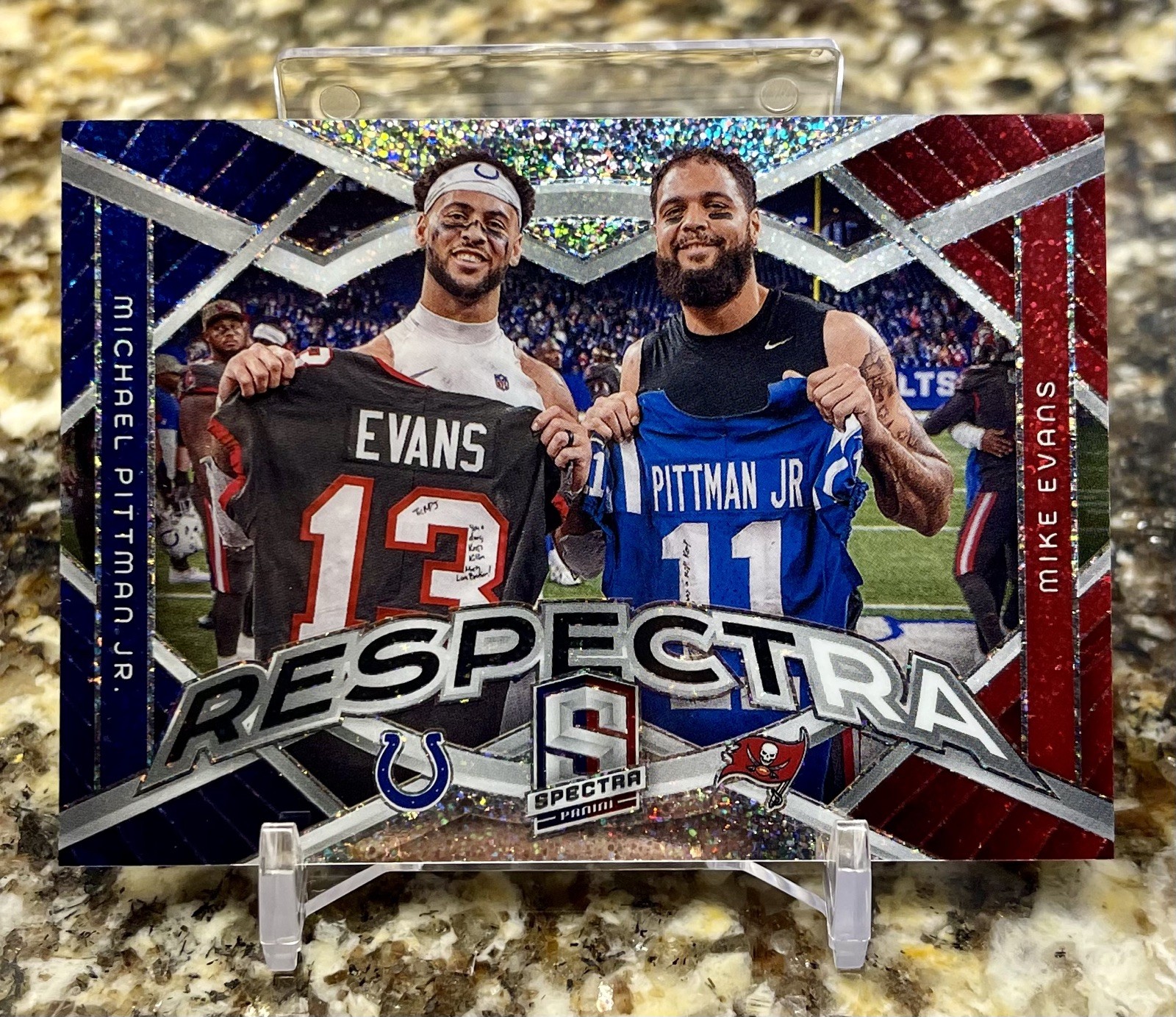 MIKE EVANS / MICHAEL PITTMAN JR. 2024 Spectra Respectra CASE HIT SP SSP - RARE!!