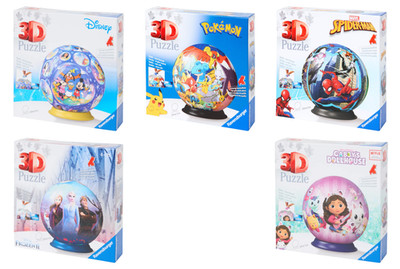 Ravensburger 3D-Puzzleball Ø13cm Disney PokemonSpiderman Frozen Gabbys Dollhouse