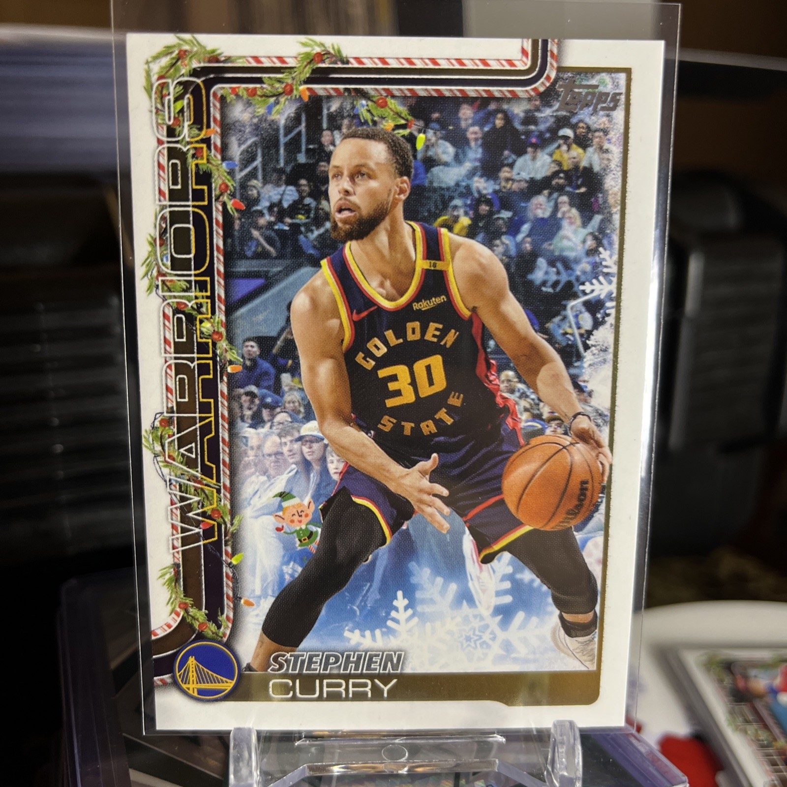 2025-26 Topps Holiday Basketball  Steph Curry Hidden Elf SSP