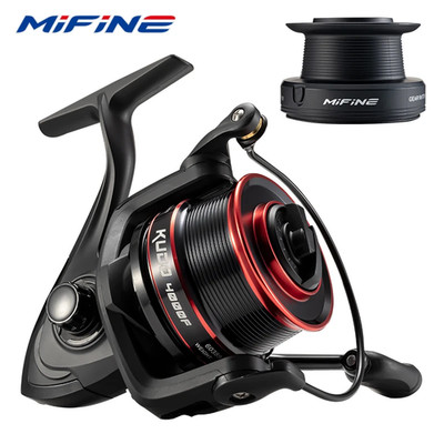 Spinnrolle 10kg Max Drag flache/tiefe Metallspule 4,7:1 6+1BB