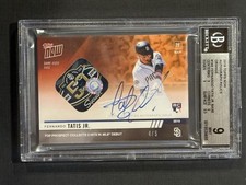 2019 Topps Now Fernando Tatis Jr RC Auto Relic 16E 4/5 BGS 9 MINT