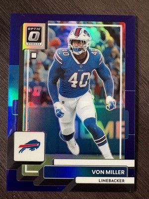 2022 Panini Donruss Optic Von Miller #24 Purple Prizm serial /50