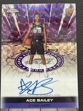 ACE BAILEY 2025-26 Topps Chrome - Autograph Issue Rookies Purple /75 FIRST PRINT