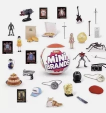 FOUR Mini Brands Netflix Capsules by ZURU, Surprise Toy with Collectible Minis!