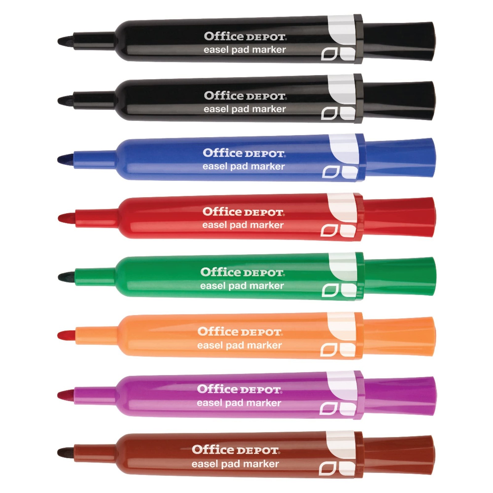 R Easel Pad Markers, 100 Recycled, Assorted, Pack Of 8, FC10