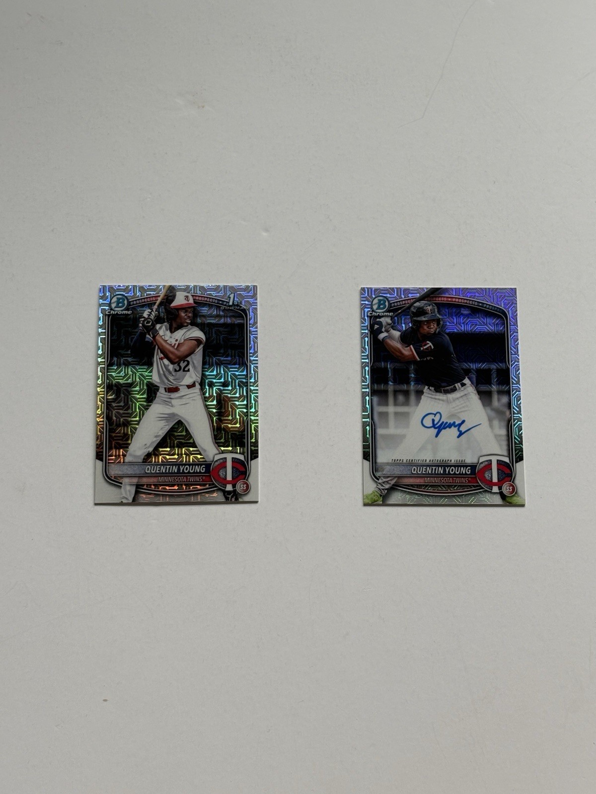 2025 Bowman Draft - Mega Box Chrome Prospect Autographs Quentin Young #BMA-QY...