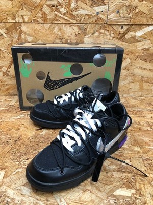 Off-White × Nike Dunk Low Lot 50 DM1602-001 US 8 w/box authentic