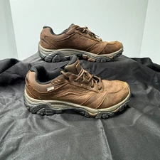 Merrell Moab Adventure Dark Earth Men's Size 8 Brown Leather Hiking Boot J91825