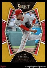 2022 Select Gold #199 Luis Castillo 2/10 Premier Level REDS